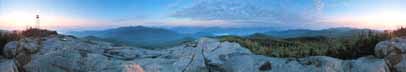 360 Adirondack panorama of the High Peaks from Hurricane