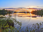Lake Durant Sunset, Adirondack calendar, Adirondack photos by Carl Heilman II, Adirondack pictures, Adirondack prints, Adirondack nature photography, Adirondack panoramas