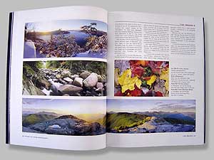 Adirondack photography page in the book, 'The Best of Nature Photography' from Amherst Media, photography books