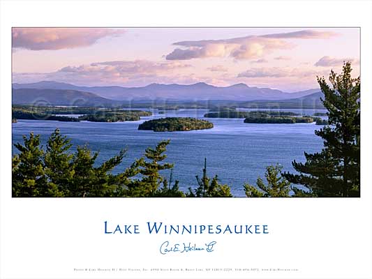 Lake Winnipesaukee poster, Lakes Region poster, New Hampshire pictures, Lake Winnipesaukee fine art prints, Lake Winnipesaukee panoramas