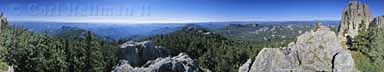 Panoramas - Harney Peak summit 360 nature photography panorama copyright by outdoor nature photographer Carl Heilman II