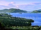 View of Lake George from a Bolton overlook, from the book Lake George, Adirondack Park wallpaper, Lake George, North Country Books wallpaper copyright by Carl Heilman II, Brant Lake, NY