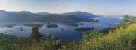 First Peak panorama - nature photography picture overlooking the Narrows of Lake George