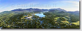 Lake Placid aerial panoramas, prints, and murals