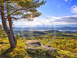 Looking south from Cat Mountain, Lake George calendar, Lake George photos by Carl Heilman II, Lake George pictures, Lake George prints, Lake George nature photography, Lake George panoramas